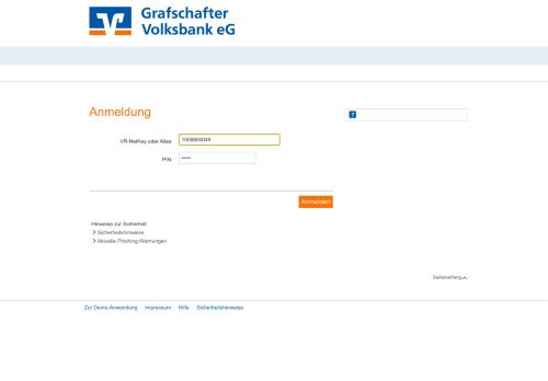 
                            3. Online-Banking - Grafschafter Volksbank eG