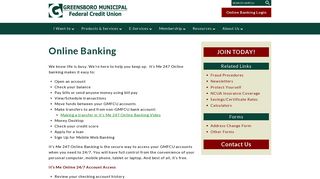 
                            6. Online Banking - Greensboro Municipal Federal Credit Union