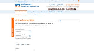 
                            8. Online-Banking Hilfe Raiffeisenbank Gmund am Tegernsee eG