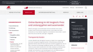 
                            10. Online-Banking im AK-Vergleich | Arbeiterkammer Oberösterreich