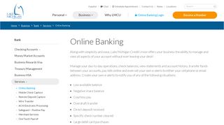 
                            1. Online Banking | Lake Michigan Credit Union