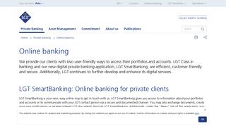 
                            2. Online banking - LGT