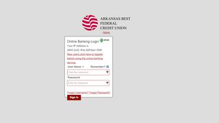 
                            13. Online Banking Login - Arkansas Best FCU