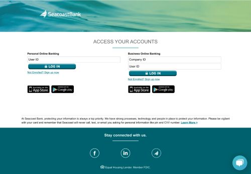 
                            2. Online Banking Login | Florida | Seacoast Bank