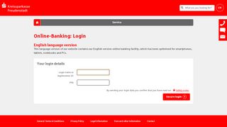 
                            2. Online banking - Login - Kreissparkasse Freudenstadt