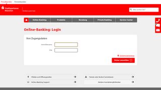 
                            1. Online-Banking: Login - München - Stadtsparkasse München
