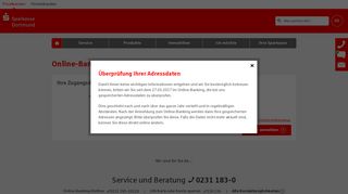 
                            2. Online-Banking: Login - Sparkasse Dortmund