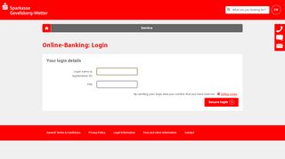 
                            4. Online banking - Login - Sparkasse Gevelsberg-Wetter