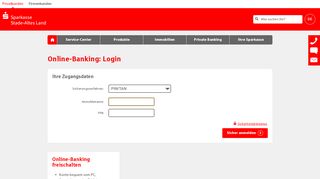 
                            1. Online-Banking: Login - Sparkasse Stade-Altes Land