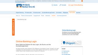
                            1. Online-Banking-Login VR-Bank Neckar-Enz eG. Ihre Bank rund um ...