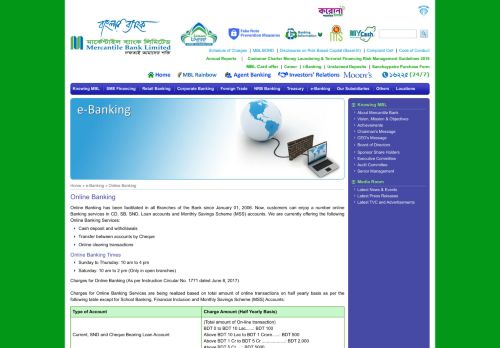 
                            11. Online Banking - Mercantile Bank Limited