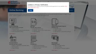
                            7. Online Banking - Midwest BankCentre