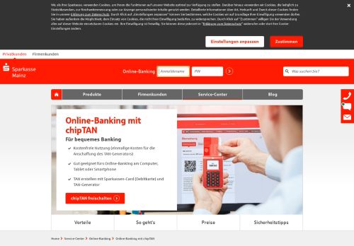 
                            3. Online-Banking mit chipTAN bequem nutzen | Sparkasse Mainz
