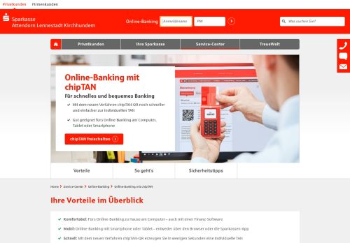 
                            10. Online-Banking mit chipTAN bequem zu Hause ... - Sparkasse ALK