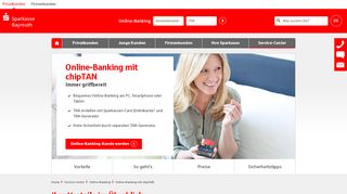 
                            5. Online-Banking mit chipTAN bequem zu Hause ... - Sparkasse Bayreuth
