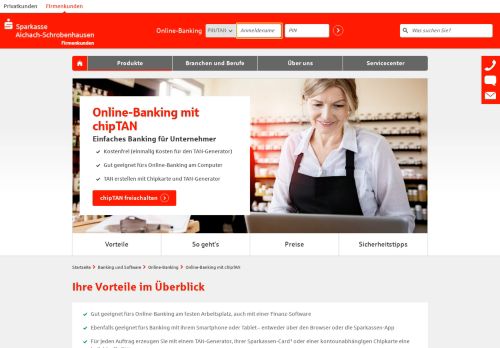 
                            11. Online-Banking mit chipTAN für Unternehmer | Sparkasse Aichach ...