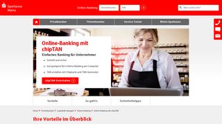 
                            12. Online-Banking mit chipTAN für Unternehmer | Sparkasse Mainz