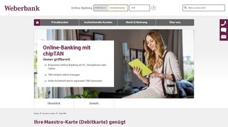 
                            3. Online-Banking mit chipTAN - Immer griffbereit - Weberbank