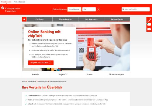 
                            6. Online-Banking mit chipTAN - Kreissparkasse Euskirchen