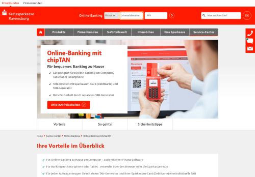 
                            9. Online-Banking mit chipTAN - Kreissparkasse Ravensburg