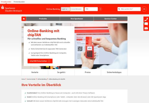 
                            5. Online-Banking mit chipTAN - Sparkasse Staufen-Breisach
