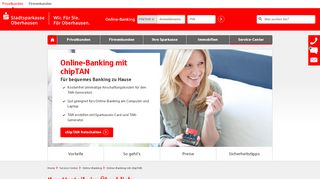 
                            7. Online-Banking mit chipTAN - Stadtsparkasse Oberhausen