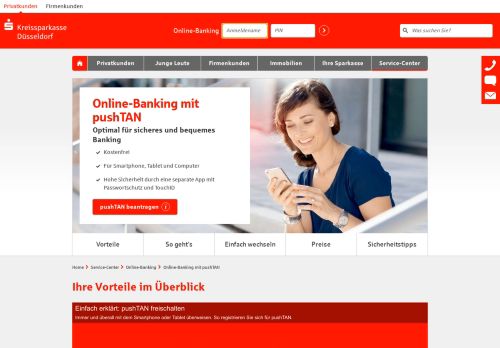 
                            9. Online-Banking mit pushTAN | Kreissparkasse Düsseldorf