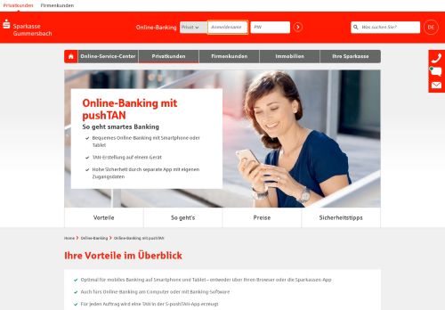 
                            6. Online-Banking mit pushTAN | Sparkasse Gummersbach