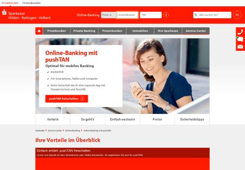 
                            5. Online-Banking mit pushTAN | Sparkasse Hilden-Ratingen-Velbert