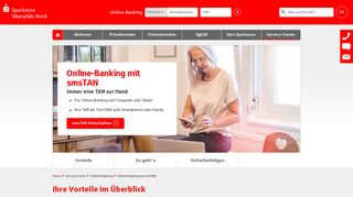 
                            3. Online-Banking mit smsTAN | Sparkasse Oberpfalz Nord