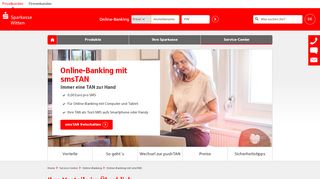 
                            6. Online-Banking mit smsTAN | Sparkasse Witten