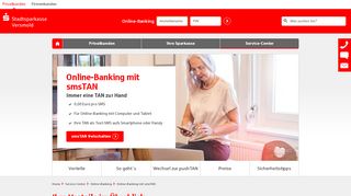 
                            7. Online-Banking mit smsTAN | Stadtsparkasse Versmold