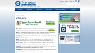 
                            6. Online Banking - Mobile Banking - Bill Pay | Stephenson National Bank