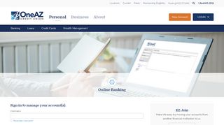 
                            10. Online Banking | OneAZ Credit Union