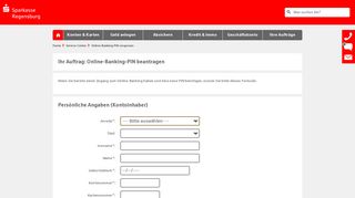 
                            9. Online-Banking PIN vergessen - Sparkasse Regensburg