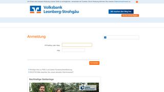 
                            1. Online-Banking Privatkunden - Volksbank Leonberg-Strohgäu eG