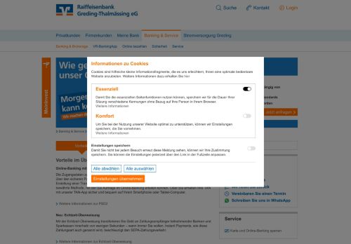 
                            2. Online-Banking - Raiffeisenbank Greding-Thalmässing eG