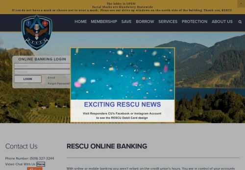 
                            7. Online Banking — Responders Emergency Services Credit Union