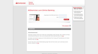 
                            3. Online Banking - Santander