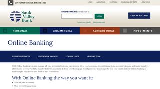 
                            7. Online Banking - Sauk Valley Bank