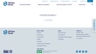 
                            13. Online Banking | SB One Bank