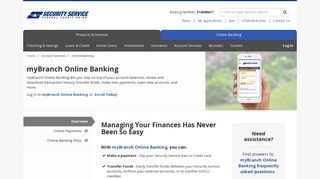 
                            3. Online Banking - Security Service Federal Credit Union