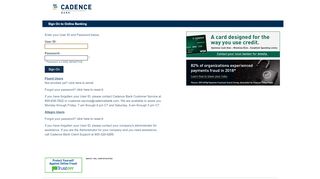 
                            13. Online Banking Sign On - Allegro - Cadence Bank