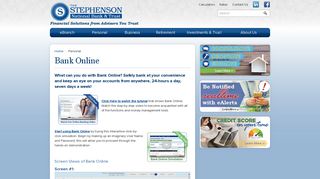 
                            4. Online Banking | Stephenson National Bank - Marinette Menominee ...