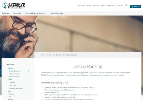 
                            2. Online Banking | Superior National Bank & Trust