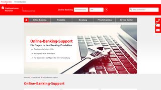 
                            7. Online-Banking Support - Für Fragen zu den Banking-Produkten ...