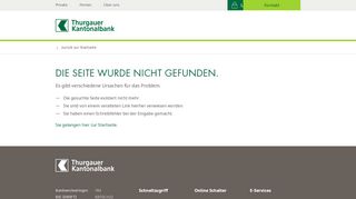 
                            2. Online Banking - Thurgauer Kantonalbank