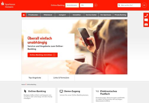 
                            3. Online-Banking Übersicht - Sparkasse Holstein