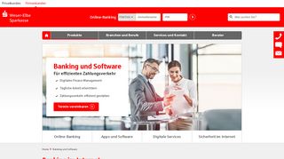 
                            12. Online-Banking und Finanz-Software für Ihr ... - Weser-Elbe Sparkasse