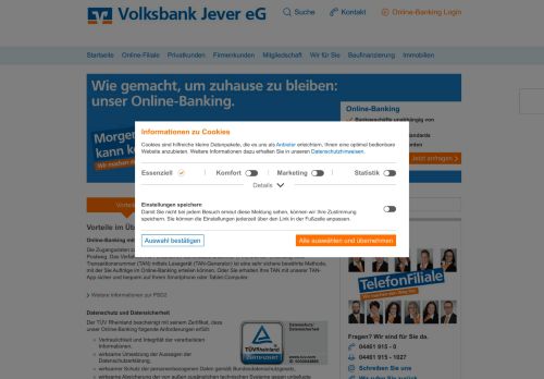 
                            5. Online-Banking - Volksbank Jever eG - Die erste Adresse in Friesland ...